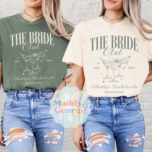 Custom Luxury Bachelorette Merch Comfort Colors, The Bach Club Shirt, Custom Location Bachelorette Shirt, Personalized Bride’s Name Shirt