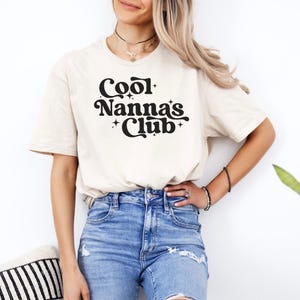 Camiseta del Club de Abuelas Geniales, Club de Abuelas Geniales, Regalo para la Abuela, Camiseta Linda para la Abuela, Camiseta para la Mejor Abuela, Regalo de los Nietos, Camiseta para Revelar el Embarazo
