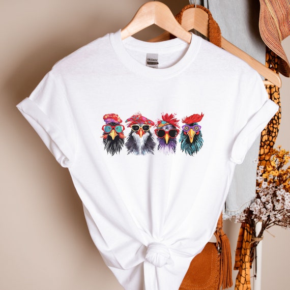 chicken with glasses shirt, funny chicken tshirt, chicken lover tee, chicken lover gift, women's chicken shirt, cute chicken shirt, chook