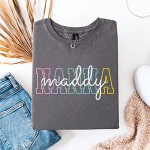 Camiseta retro personalizada de abuela: regalo personalizado para abuelos