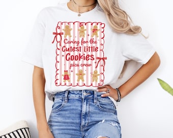 Weihnachten PICU Shirt, pädiatrische Intensivstation T-Shirt, PICU Crew Weihnachts-Shirt, süßes Lebkuchen Krankenschwester T-Shirt, Picu Krankenschwester Geschenke, Weihnachten Picu Rn Tee