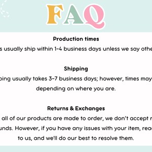 a poster with the words faq written on it