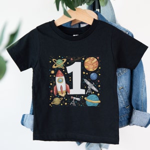 Space First Birthday Shirt, Rocket Birthday Shirts, Space Themed Birthday Party, First Birthday Boy Girl, Toddler Astronaut T-Shirt, Boy Tee