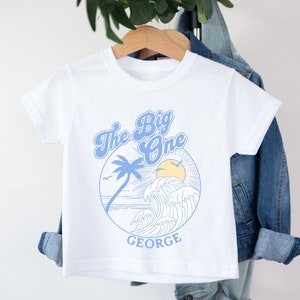The Big One Surfing 1st Birthday Party Shirt, Custom Beach Birthday Party Shirt, Matching Family Surf Tees, First Birthday Boy Girl
