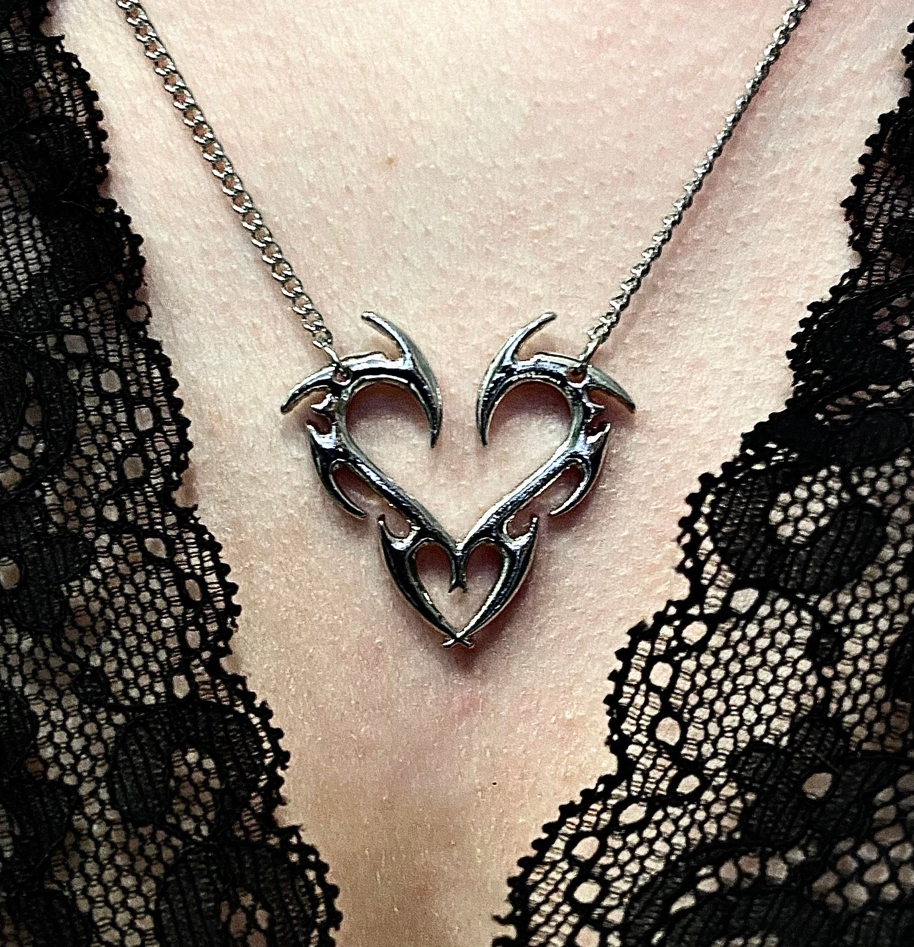 Goth alt heart with pins  Pin for Sale by Eternallykawaii