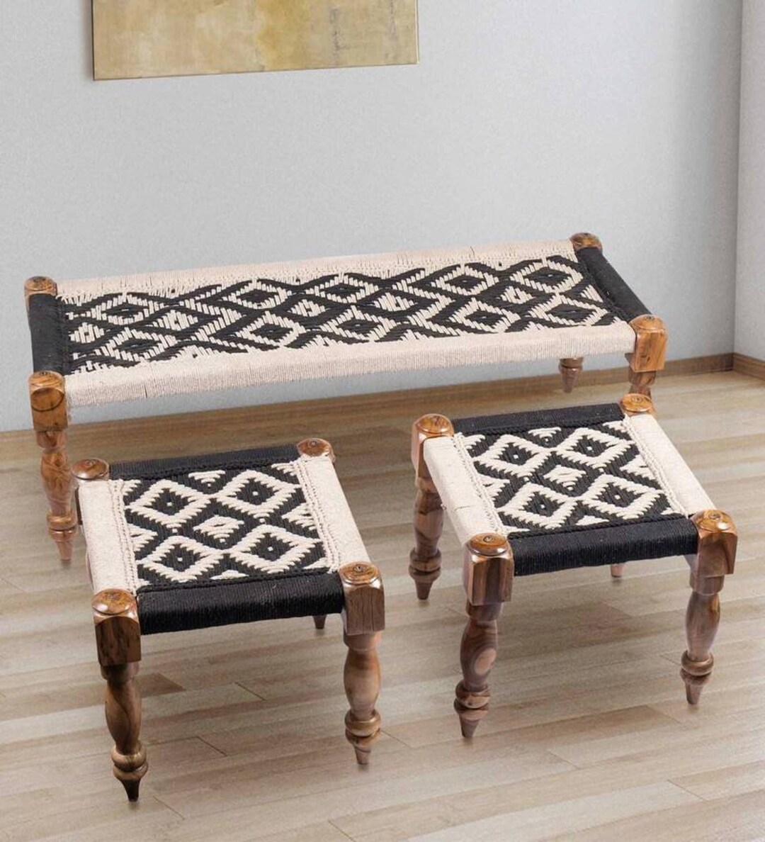 Wooden Indian Desi Rajasthani Khat Solid Wood Etsy