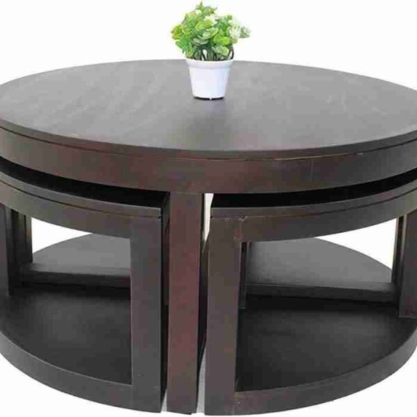 Center Table With Stools Etsy
