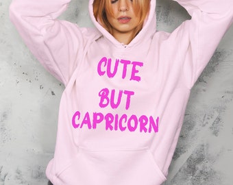 Bluza z kapturem Capricorn, słodka, ale zodiakalna bluza z kapturem Capricorn, obszerna bluza z kapturem, sweter astrologiczny, prezenty niebiańskie, prezenty zodiakalne, sweter zodiakalny