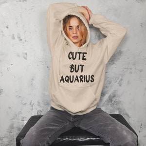 Wassermann Sweatshirt, süß, aber Wassermann Sternzeichen Hoodie, übergroßer Hoodie, Astrologie Pullover, himmlische Geschenke, Sternzeichen Geschenke, Sternzeichen Sweatshirt