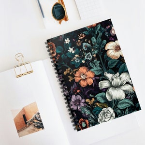 Flower Notebook, Floral Prints, Notebook Spiral, Printed Notebook, Cute Notebook Spiral, Writer Notebook, Cute Notebooks, Boho Notebook