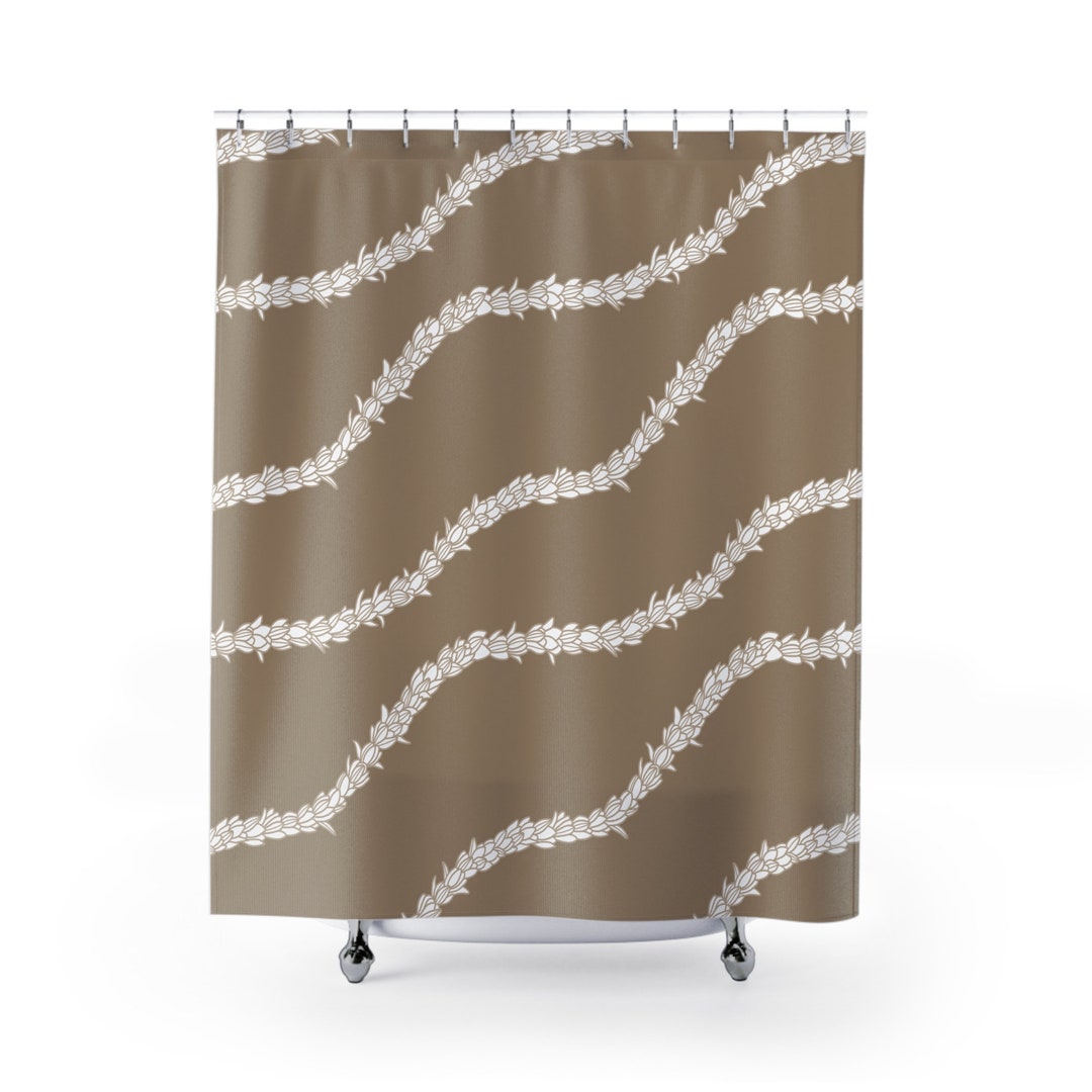 Light Brown Shower Curtainnull