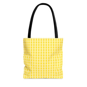 Yellow Palaka Tote Bag | Hawaii Nature | Reusable Bag | Hawaii Gift | Aloha Aina | Canvas Tote Bag | Back To School