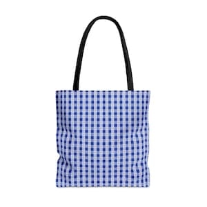 Blue Palaka Tote Bag | Hawaii Nature | Reusable Bag | Hawaii Gift | Aloha Aina | Canvas Tote Bag | Back To School