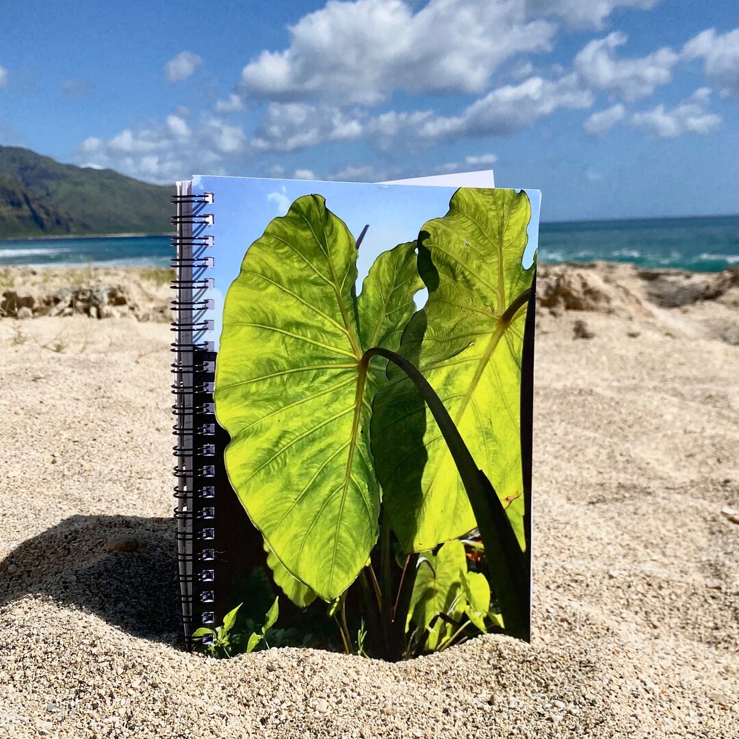 Kalo Spiral Notebook | Hawaii Inspired Notebook | Hawaii Gift | Hawaii ...