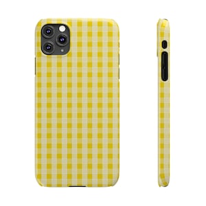 Yellow Palaka Slim Phone Case / Hawaiian Pride / Unique Custom Phone Case / iPhone Tough Phone Case