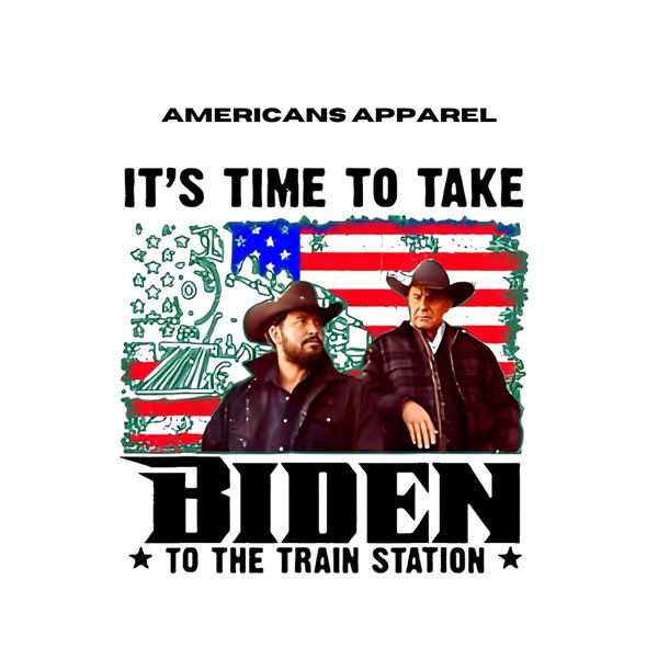 Biden Train Station - Trump PNG - Patriotic Digital PNG Design for Supporters, Political Graphics, Election Art - Instant Download