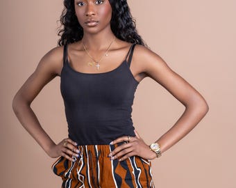 Handmade Ankara Shorts: African Print size Small