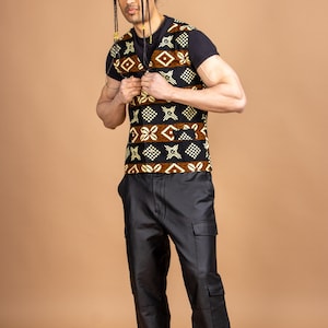 Mud cloth Tribal waistcoat