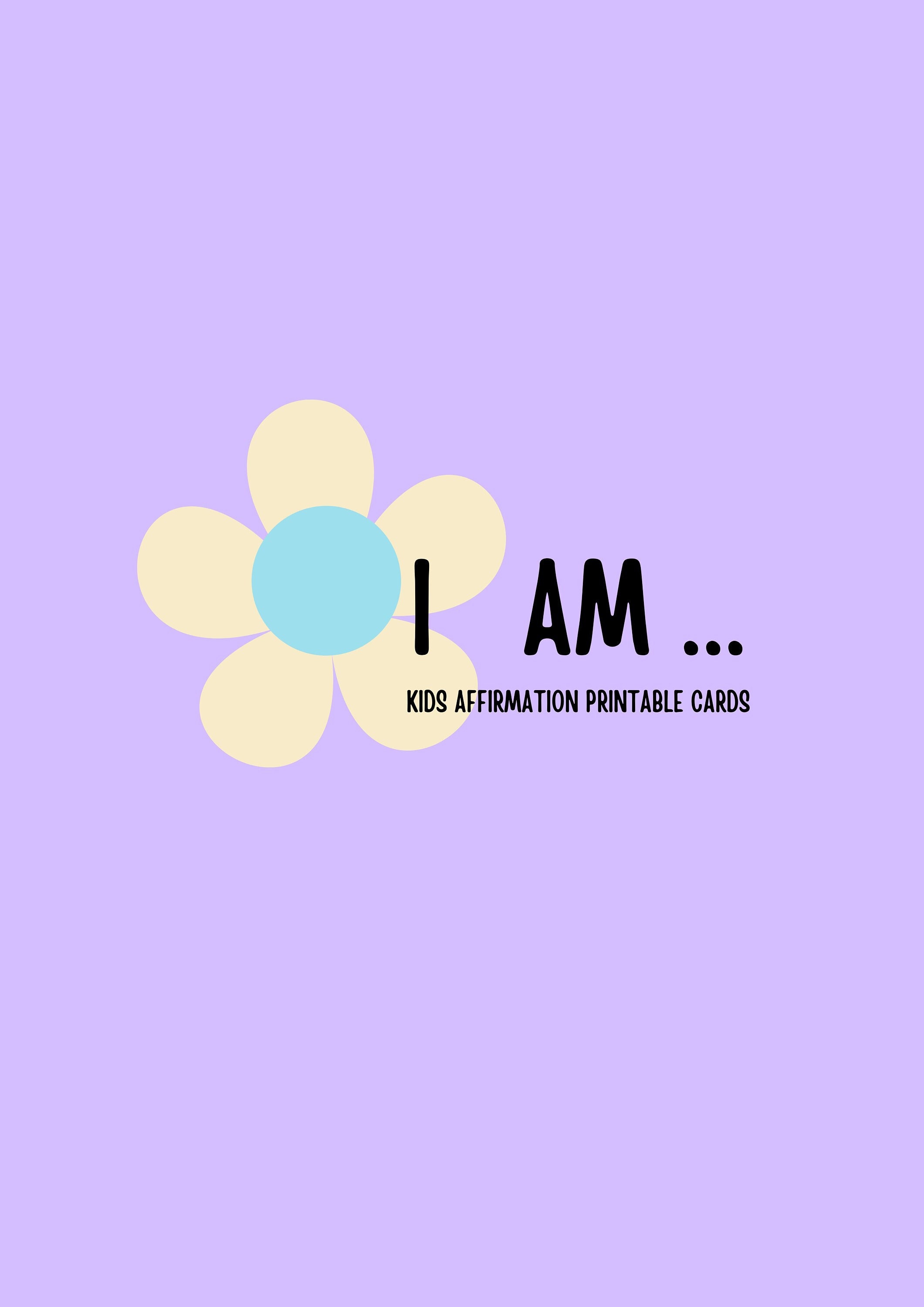 12 Printable Affirmations for Kids - Etsy