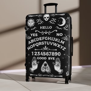 OUIJA BOARD Koffer, Goth Bagage, Occulte Gotische Reistas, Skelet weekendtas dames heren, Ouija bord geschenken, Kerstcadeau, Mystic