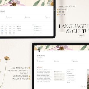 Language Learning Notion Template, Foreign Language, Student Planner ...