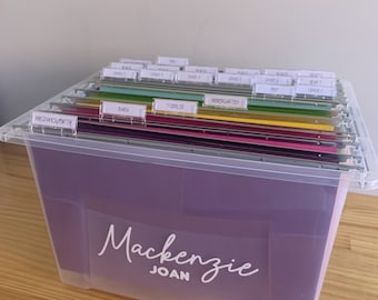 Custom DIY Keepsake Memory File Kit