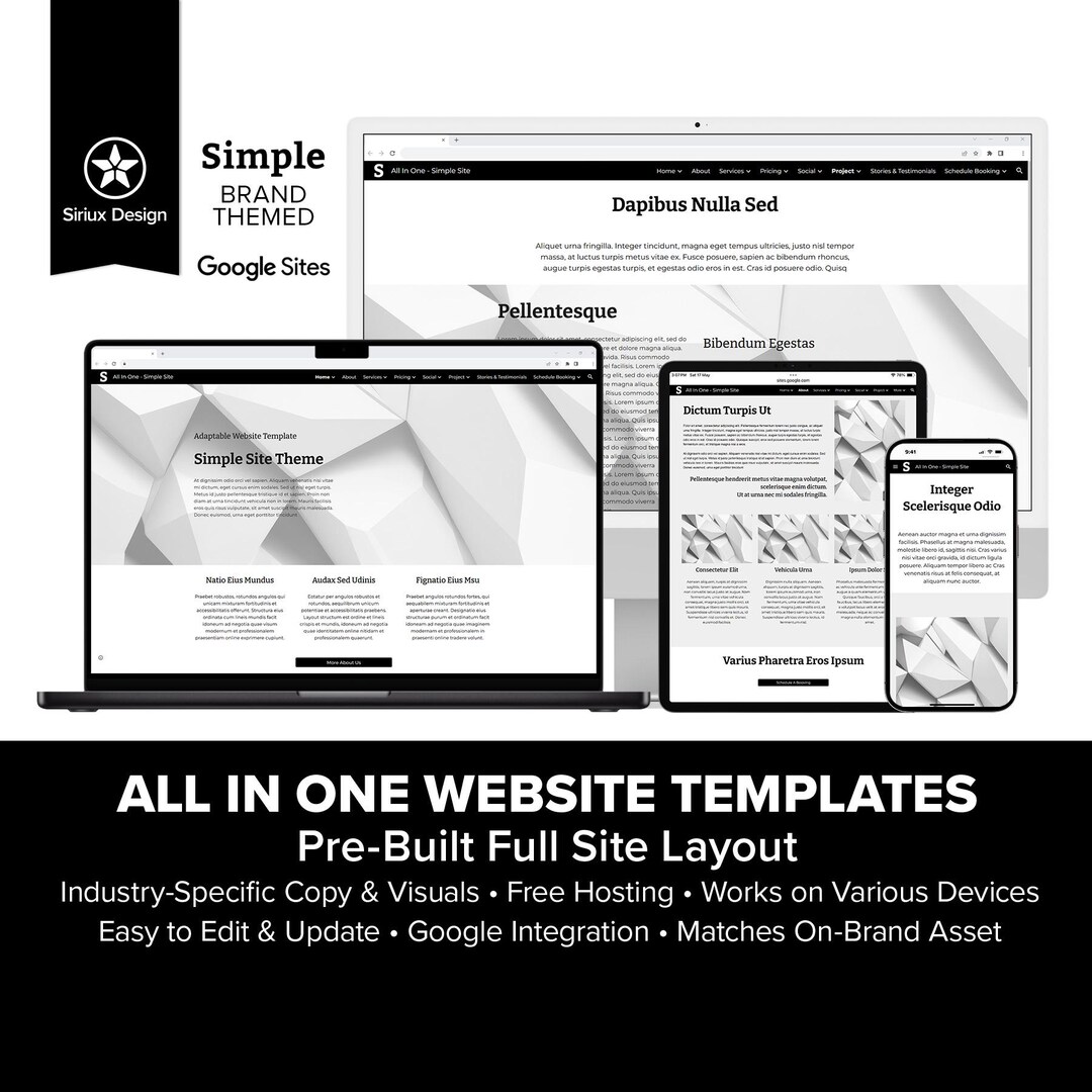 View Net Pre Built All in One Google Sites Web Template | Pre-built Website Simple | Any ...