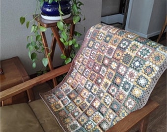 Patchwork blanket hand knitted blanket comfortable and soft unique style home and office