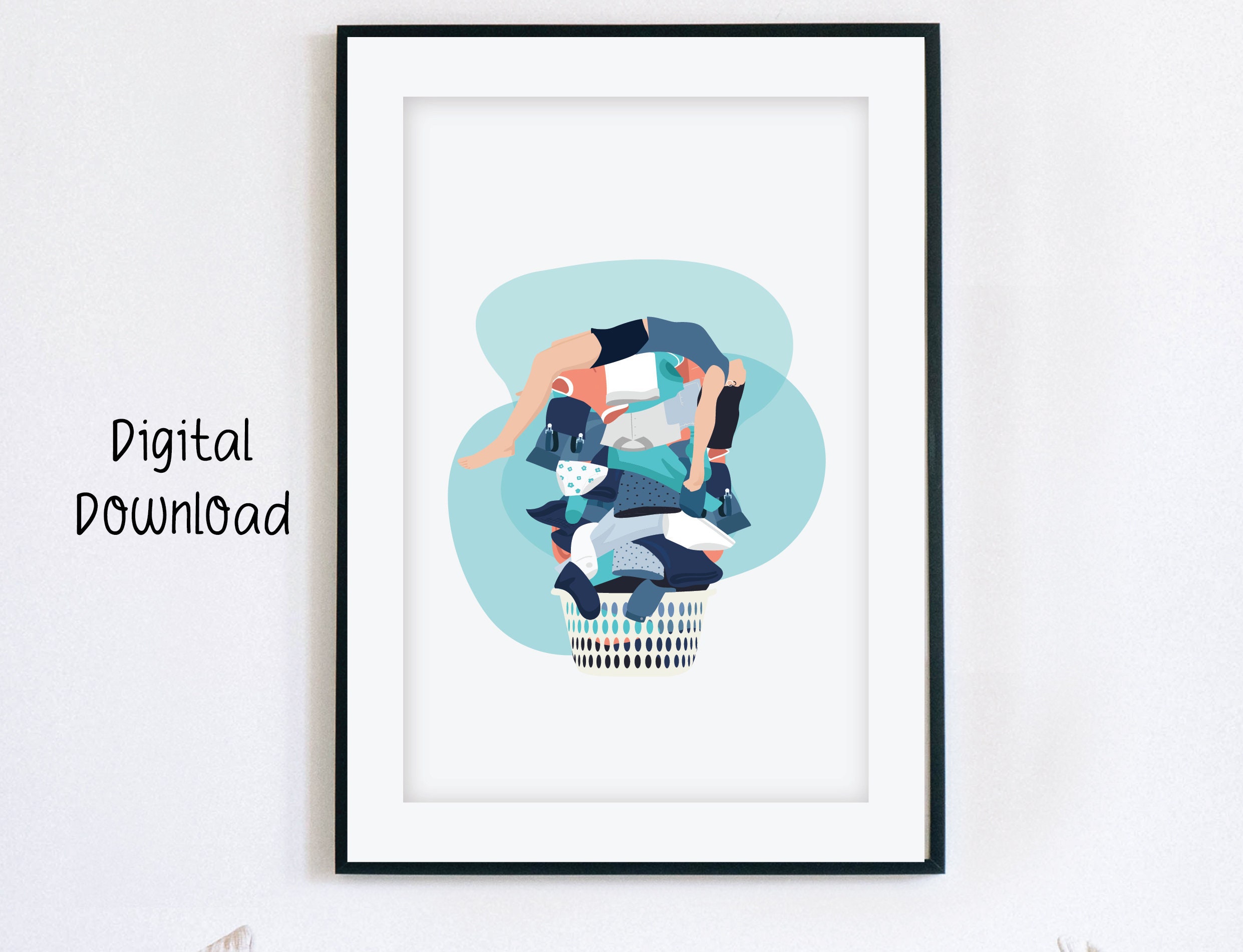 Laundry Room Wall Art, Set of 3, PRINTABLE Funny Laundry Room Artwork ...