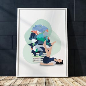 Wäscherei Wand Kunst Lustige Waschküche Kunstwerk Lustige Waschraum Print Allzweckraum Zeichen Wäscherei Wandkunst Waschraum Dekor Wohnzimmer Dekor