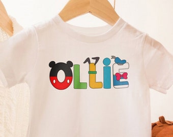 Personalized Kids Vacation Shirt Character Name Tee Magical Place Theme Park Crew tees