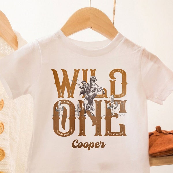 Custom Wild One West Toddler Shirt, Vintage Desert Bodysuit, Western Wild theme birthday, Cowboy Wild birthday Shirt, Wild West Birthday Tee