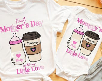 First Mother's Day Matching Shirt Set: Mommy & Baby Tee