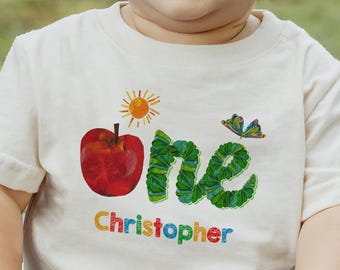 Hungry Caterpillar First Birthday Shirt, Storybook Theme, Family Matching Party Tee