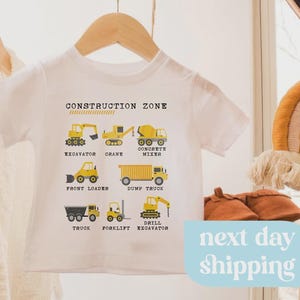 Construction Zone Toddler Tee, Variety Vehicle Shirt