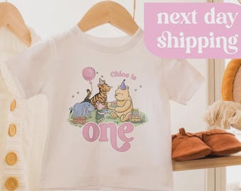 Classic Pooh 1st Birthday Shirt, Matching Family Tees