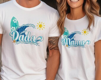 The Big One Surf Birthday Shirts, Matching Family First Birthday Beach Party Tees