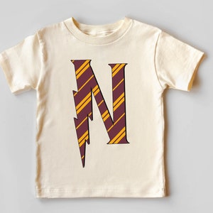 Wizard Personalized With Initial, The Chosen One Birthday, Custom, Natural Tshirt, Pottery Inicial Custom Shirt, Jumper, Wizard Custom Gifts