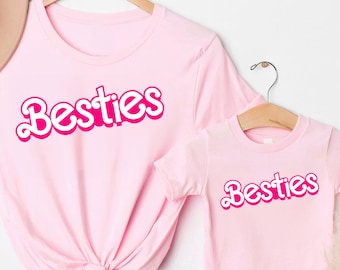 Camisetas a juego para mamá e hija, camisetas de mejores amigas, conjuntos para muñecas de madre e hija