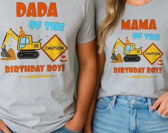Construction Birthday Shirt: Matching Family Party Theme