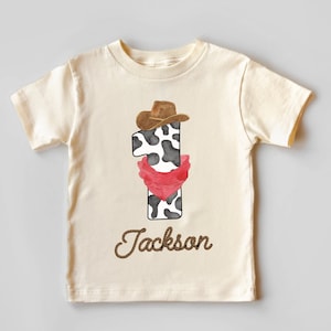 How The West Was One Custom Birthday Shirts, Western Birthday Outfit, Cowboy 1st Birthday, Wild West Birthday, West Party, Natural Shirts.