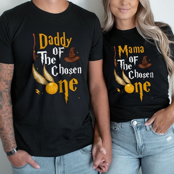 Matching Family The Chosen One, First Birthday Shirts, Mama of the Chosen One, Dada Wizard Birthday, Party Shirts, Surfer Birthday Tees.