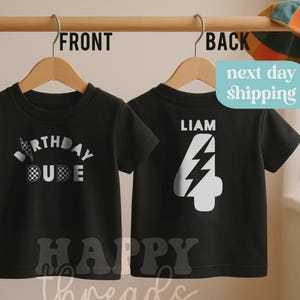 4th Birthday Checkered Shirt: Custom Name Party Tee