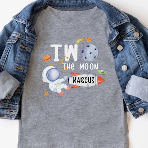 Two the moon Shirt, Outer space, Second 2nd birthday shirt , birthday boy shirt, space birthday theme , 2nd birthday, Space Birthday Party