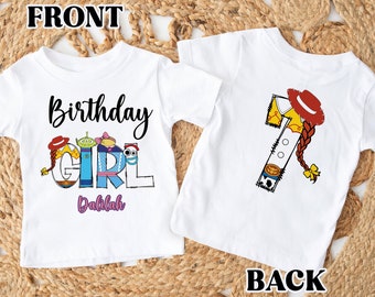 Camiseta personalizada de Toy Story para niña, fiesta temática de Jessie