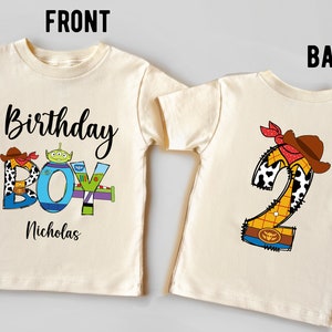Toy Story Birthday Boy Shirt: Retro Woody Buzz Theme