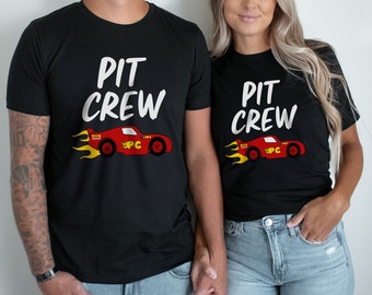 Pit Crew Family Matching Race Car Birthday Shirts