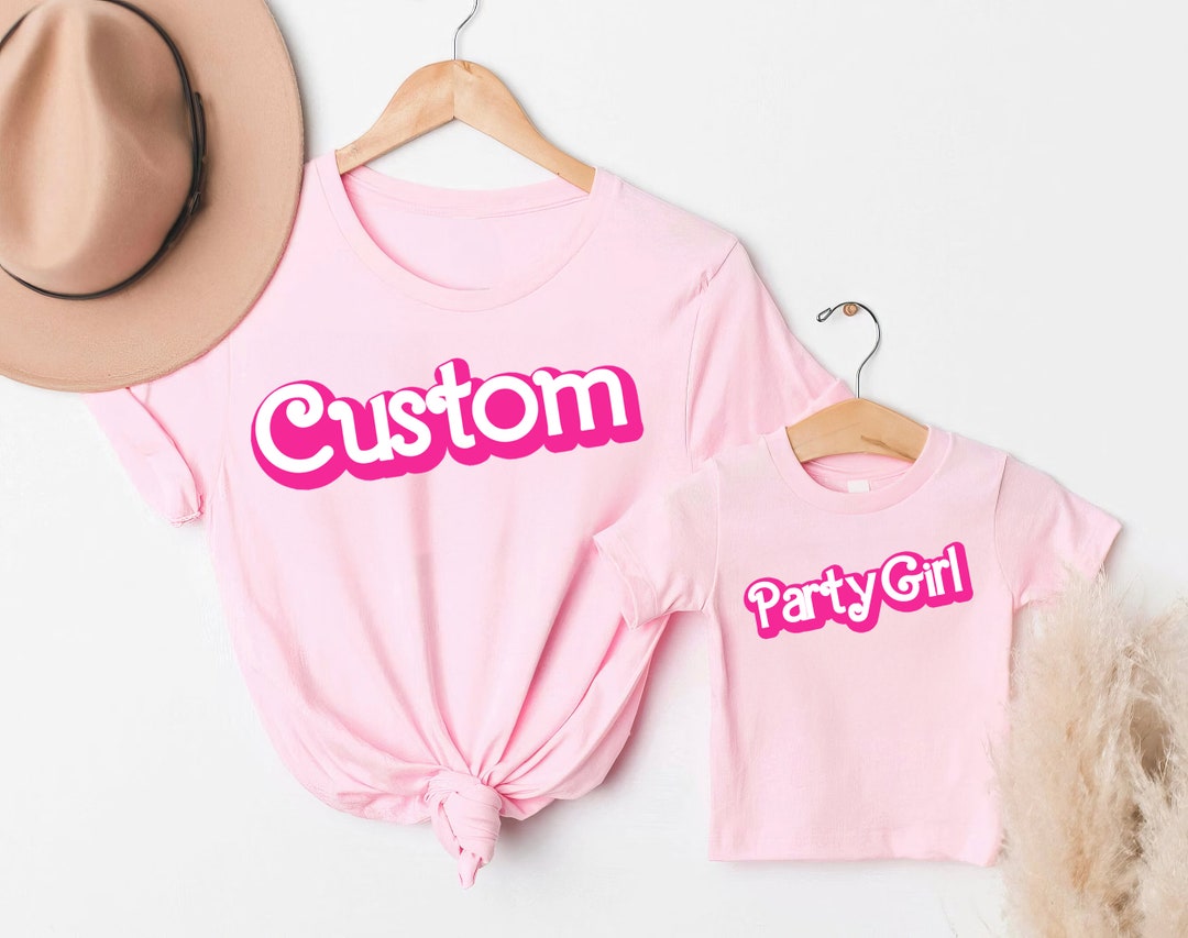 Custom Doll Baby Girl Birthday Shirt Custom Party Girls Shirt Etsy