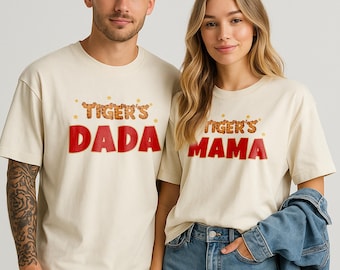 Personalized Tiger Birthday Family Shirts, Custom Party Tees