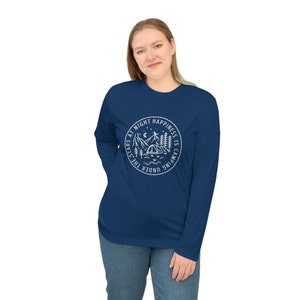 Unisex shirt met lange mouwen, camping shirt, shirt voor vrouwen, shirt voor mannen, shirt met lange mouwen voor kamperen, cadeau voor vrouwen, cadeau voor mannen